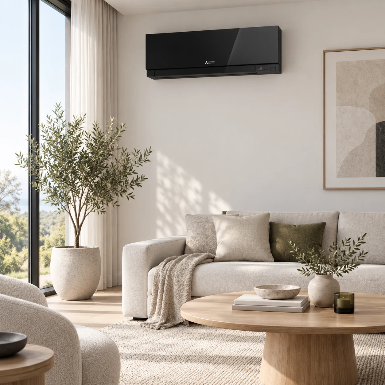 Mitsubishi Electric MSZ-EF Kirigamine Zen Diamond в елегантен модерен интериор